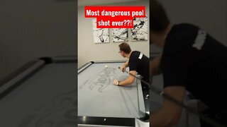 Most Dangerous Pool Shot Ever?!