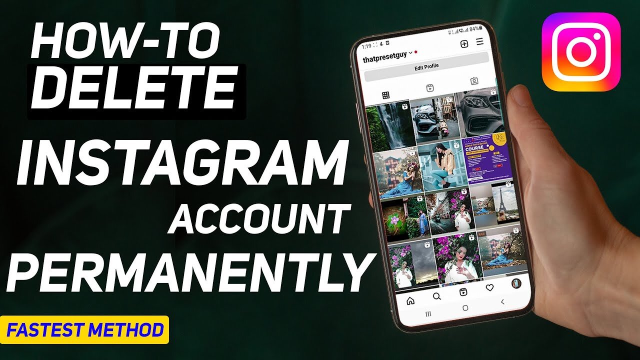 How to Delete Instagram Account Permanently Fastest Method 2023