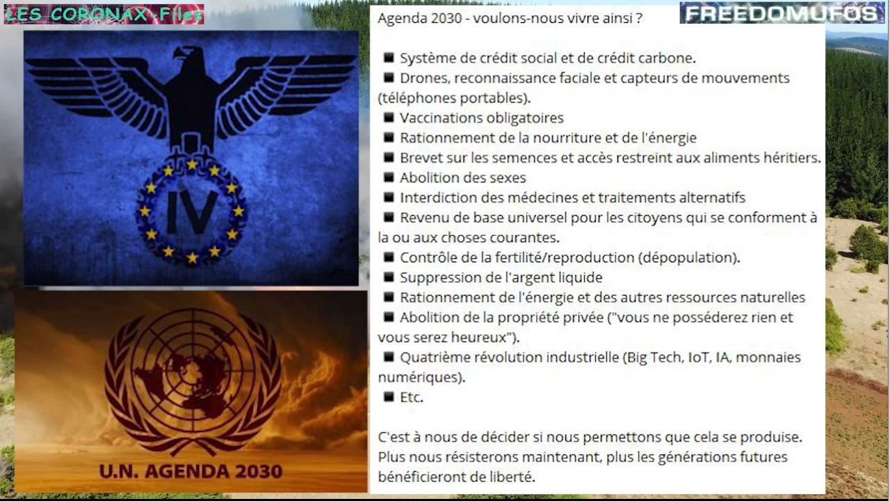 Flashback : Climat et Agenda 2030, les vrais apprentis sorciers aux commandes !