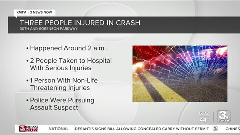 Pursuit and crash in Omaha connected to assault case