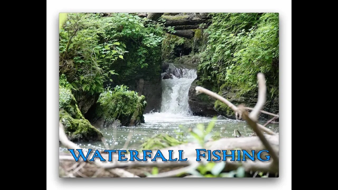 Waterfall fishing in Ohio (missed a MONSTER!)