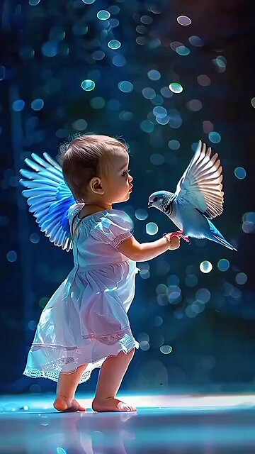 Very small girl magic