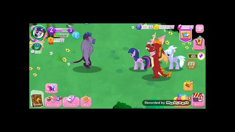 Another one of Cosmos Minotaurs is defeated! / Deeper into the Labyrinth do the Ponies & Dragons go