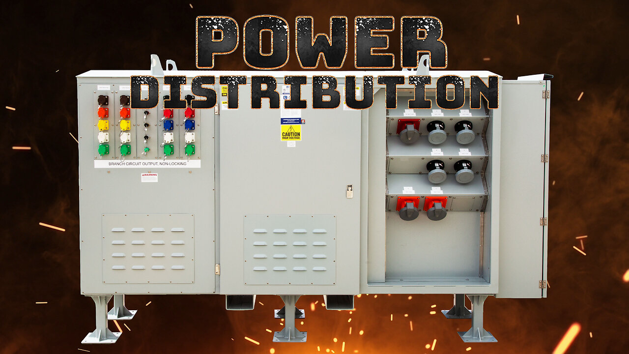 Power Distribution Skid - 3 Phase Power 112.5 KVA