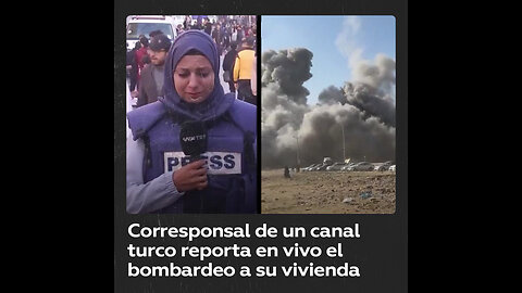 Periodista reporta en vivo el bombardeo de su casa en Gaza