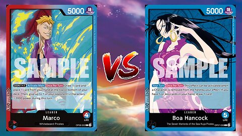 One Piece TCG Marco VS Boa Hancock!!