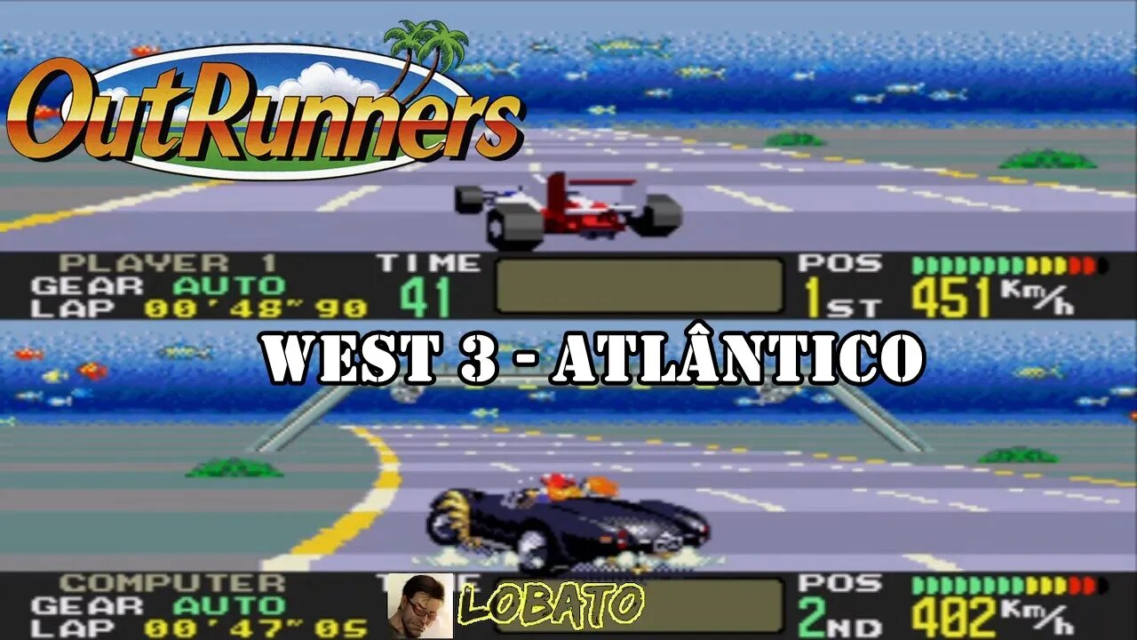 OutRunners (Mega Drive) - Trajeto: Atlântico