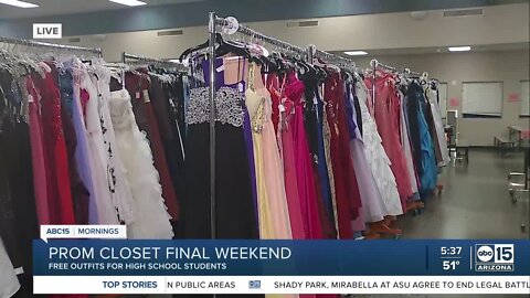 Prom closet's final weekend