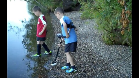 season 1 My grandsons first time metal detecting