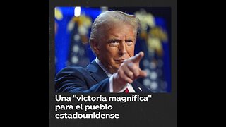 Trump: Esta victoria nos permitirá hacer a EE.UU. grande de nuevo