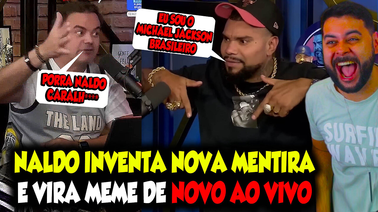 NALDO INVENTA NOVA MENTIRA E CRIA CONFUSÃO EM PROGRAMA AO VIVO KKKKKKKKK