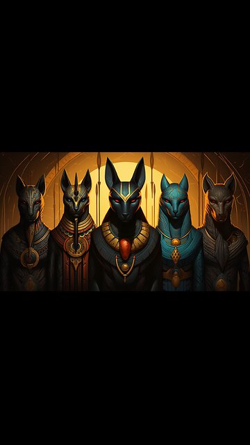 ancient Egyptian’s gods depicted with animals head #a#ancientegypte