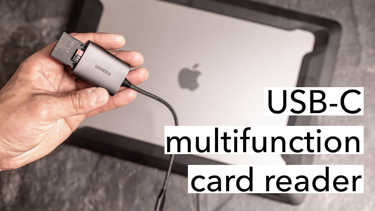 Compact multifunction card reader for iPad, MAC, Samsung, Huawei phones [4K]