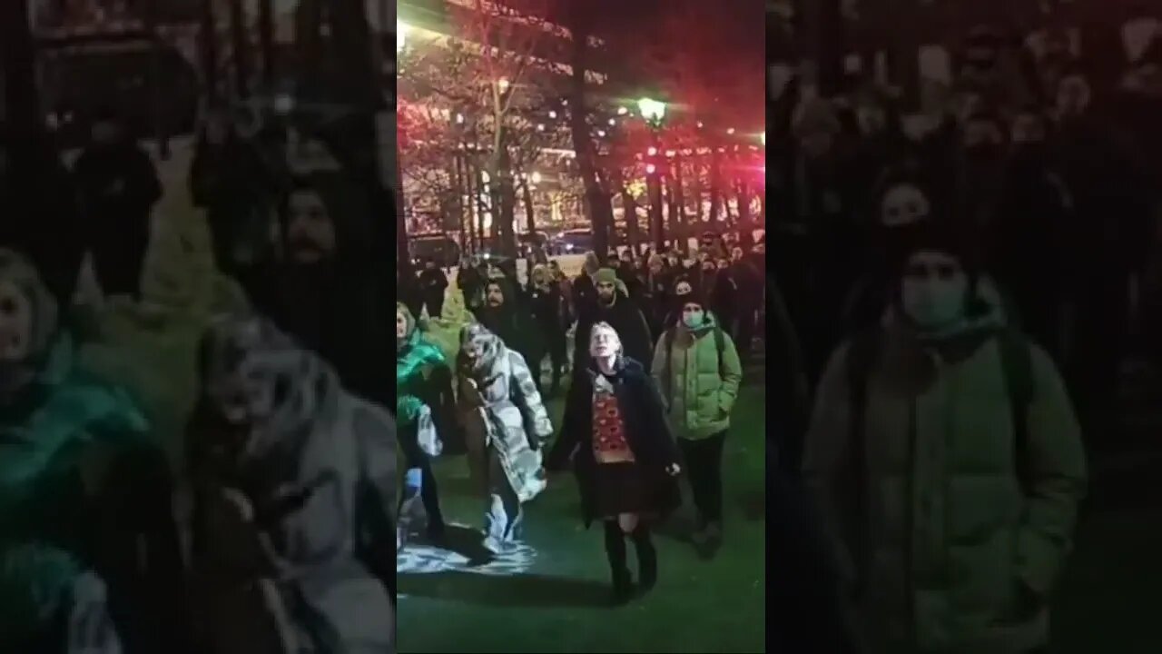 People Marching Through Central Moscow This Evening Chanting “No to War!”
