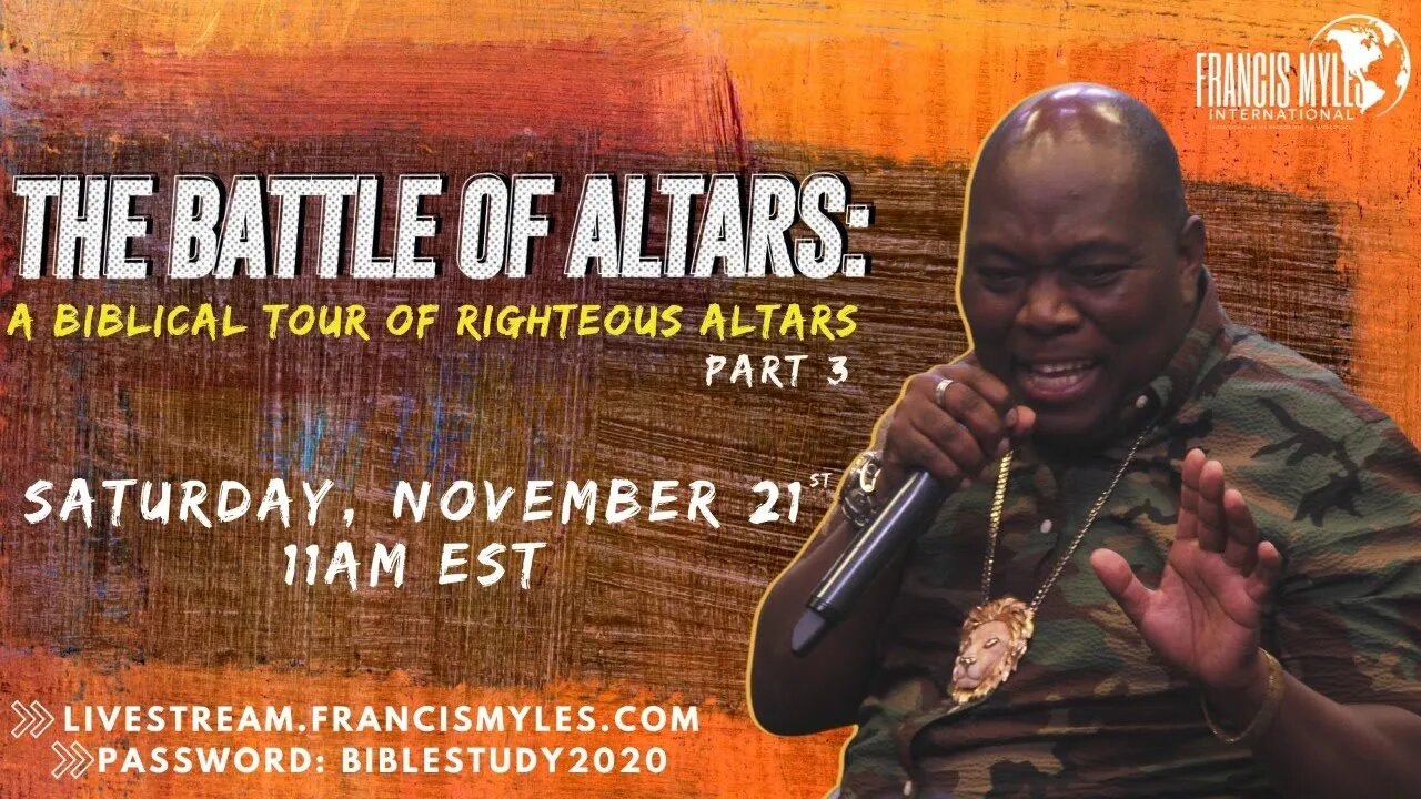 Battle of Altars Part 3: A Biblical Tour of Righteous Altars