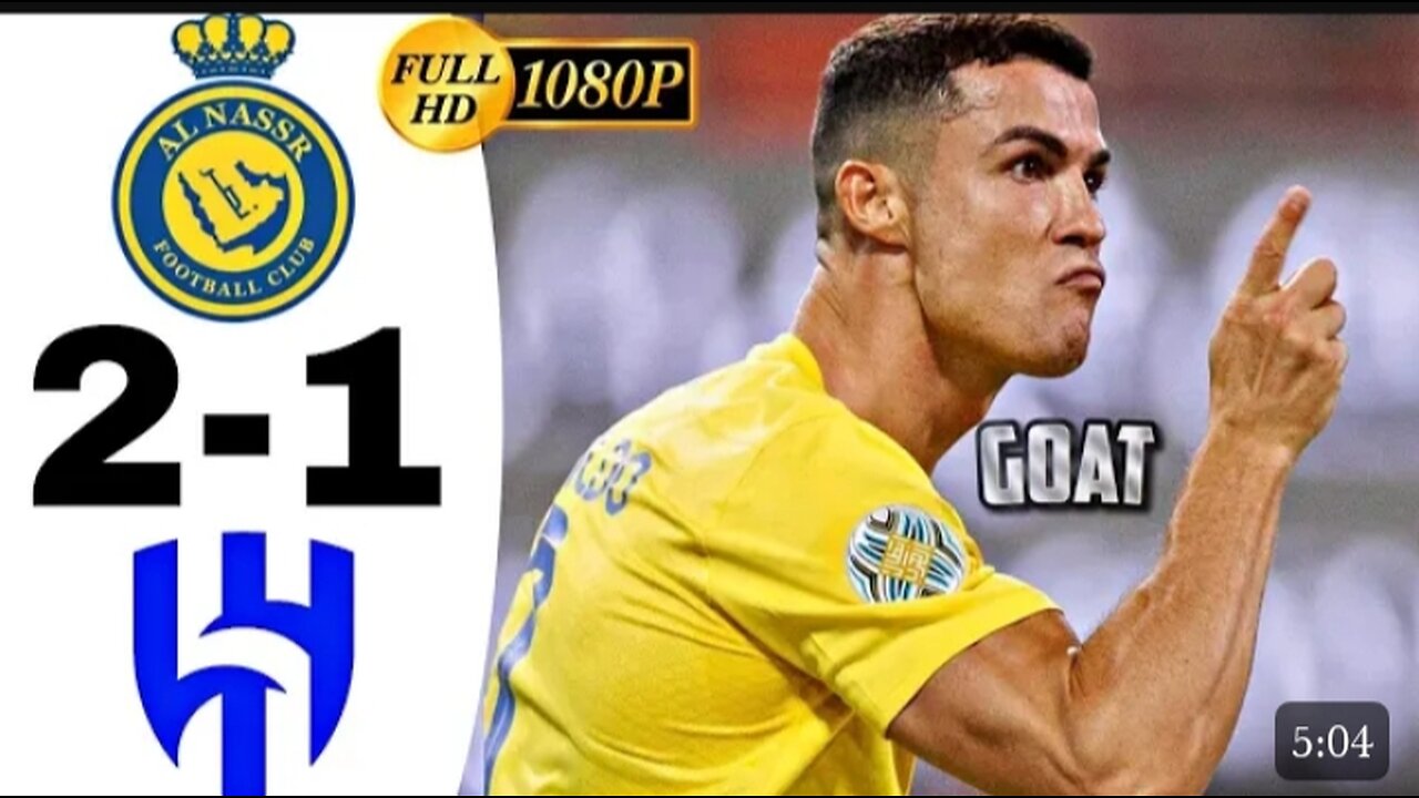 Cristiano Ronaldo Clutch Goal For Al Nassr 12/08/2023 | HD
