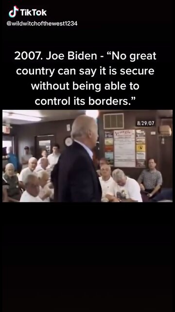 When Buyden believed in boarder security