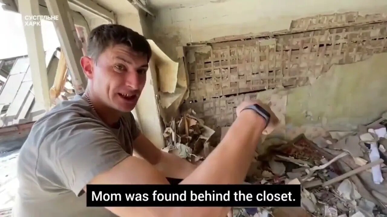 🇺🇦GraphicWar18+🔥"Pulled His Mother Out of Rubble" Yury With his Hands - Glory to Ukraine