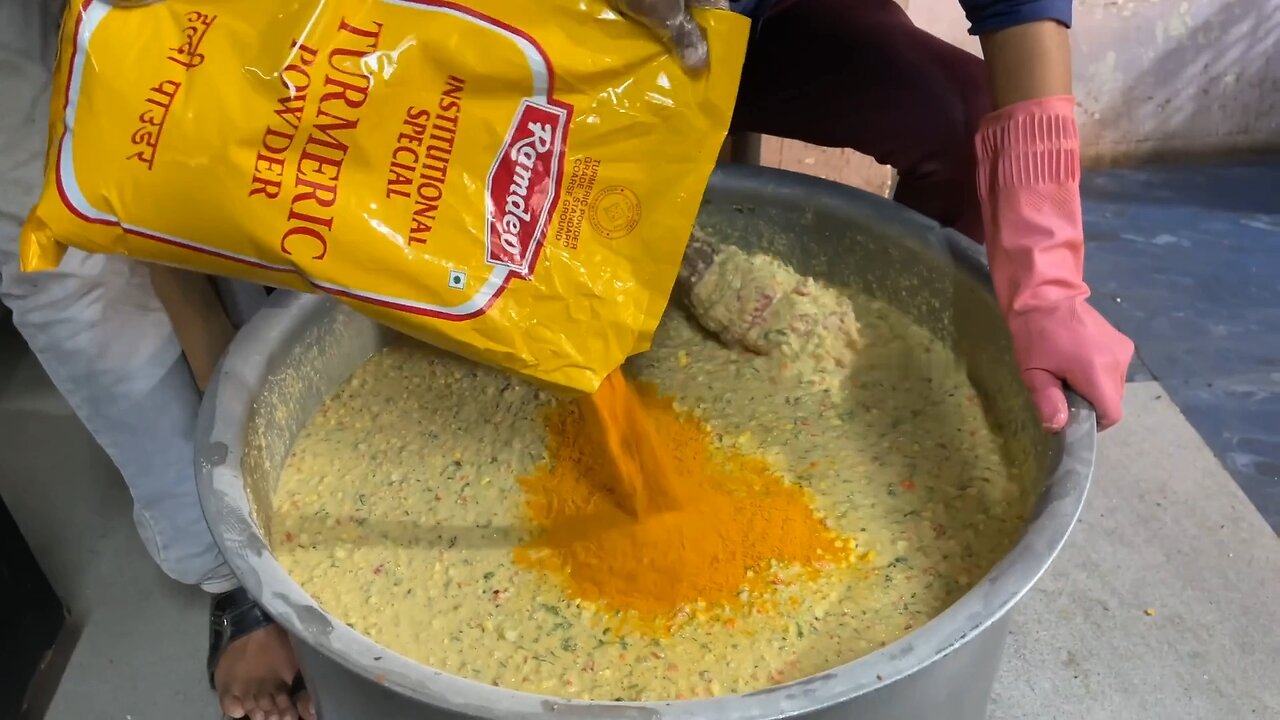 20 Kg Mixed Vegetable Dhokla Making Indian Street Food