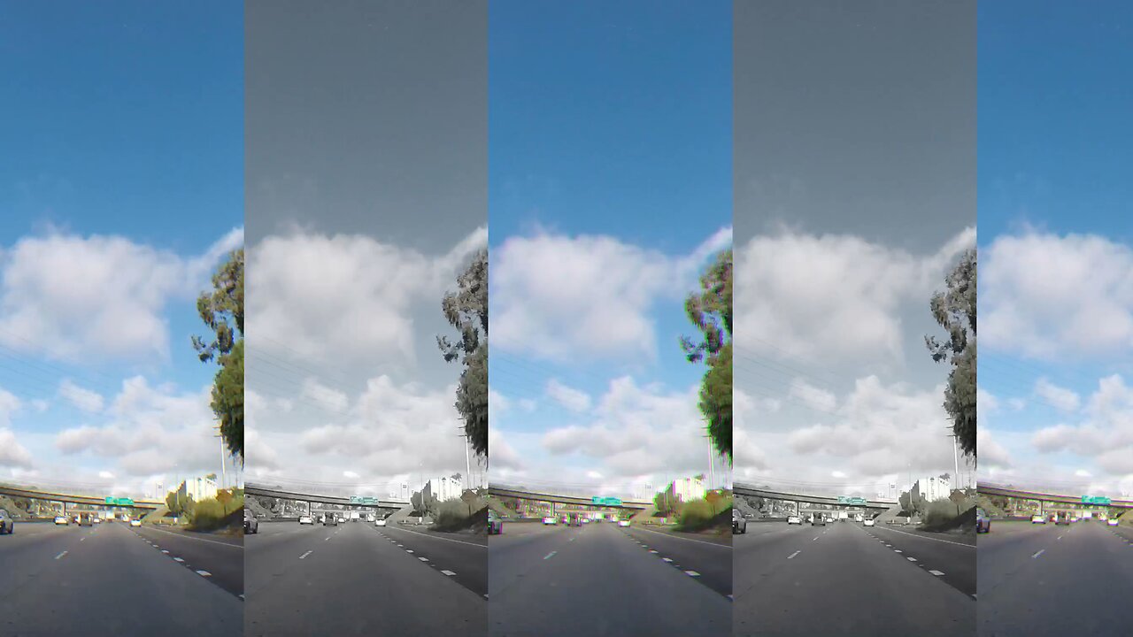 Blasian Babies DaDa Commutes In San Diego, California From Night To Day (Time Lapse 2.7 Up Angle)