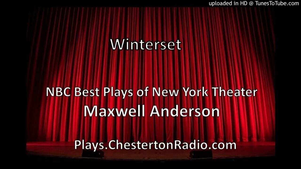 Winterset - Best Plays of New York Theater - Maxwell Anderson