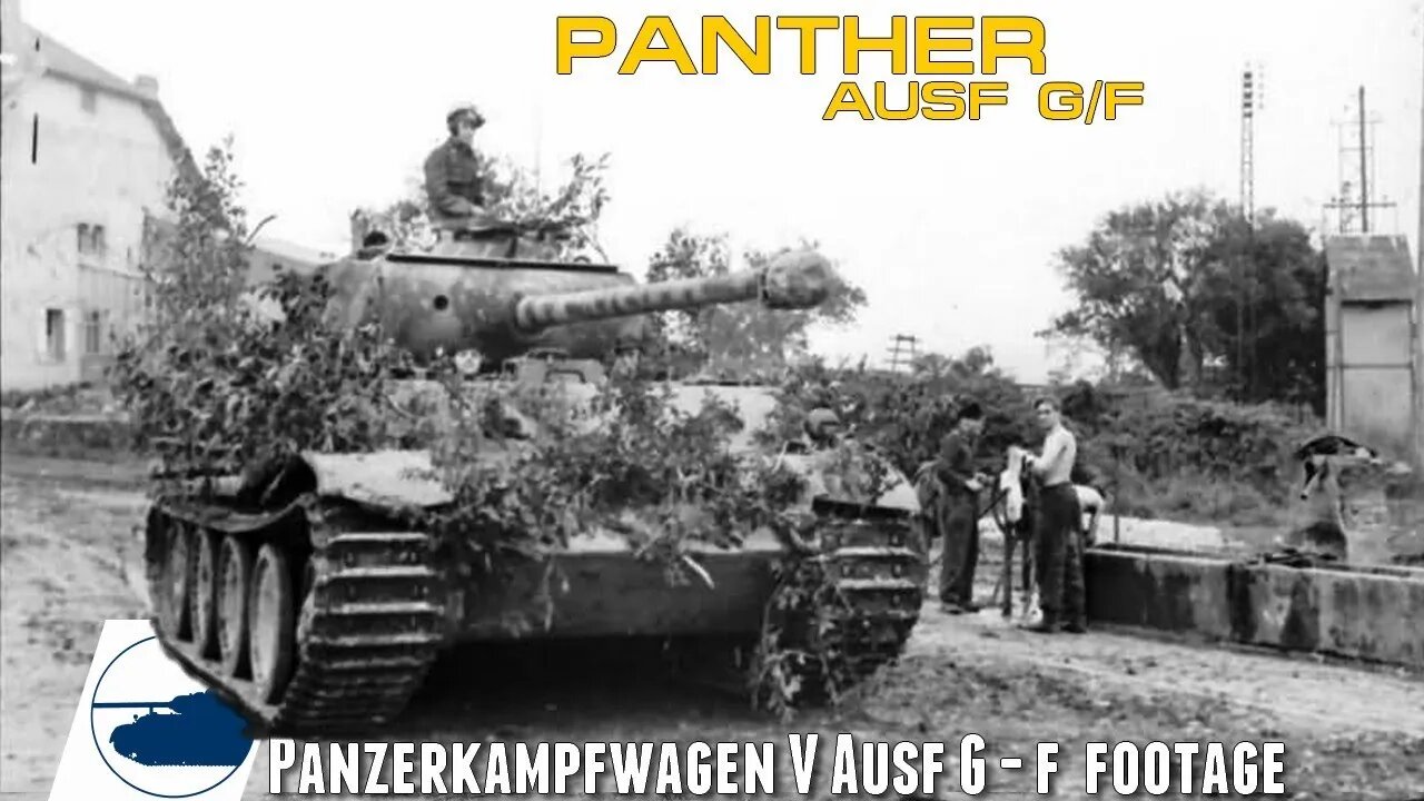 Rare WW2 Panther Ausf.G/F footage - Panzerkampfwagen V.