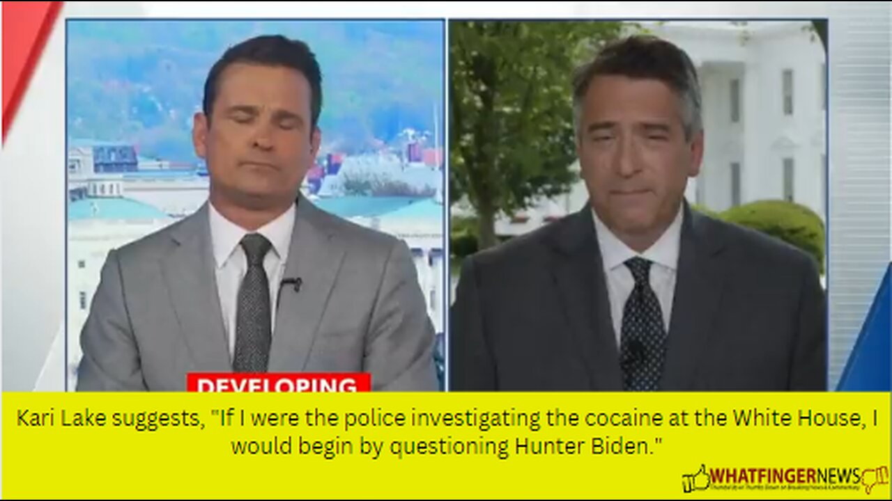 Kari Lake suggests, "If I were the police investigating the cocaine at the White House