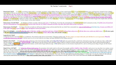 The last days events in order Page 6