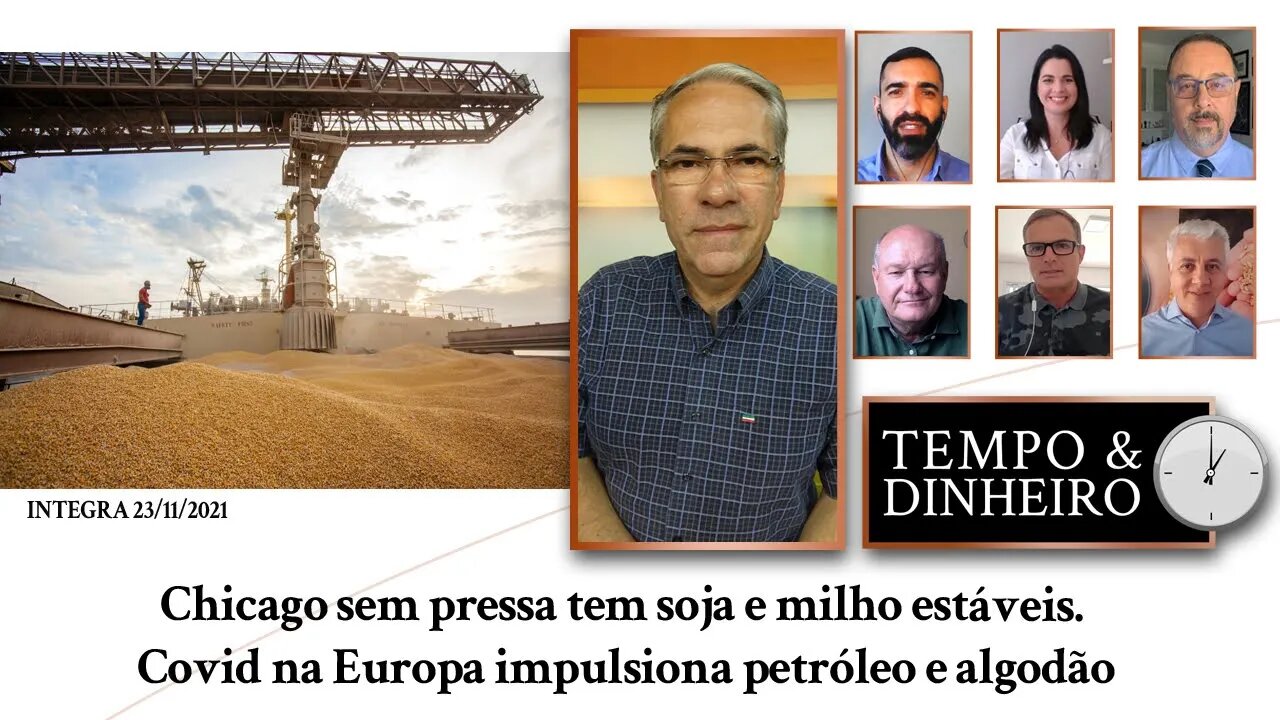 Chicago sem pressa tem soja e milho estáveis. Covid na Europa impulsiona petróleo e algodão