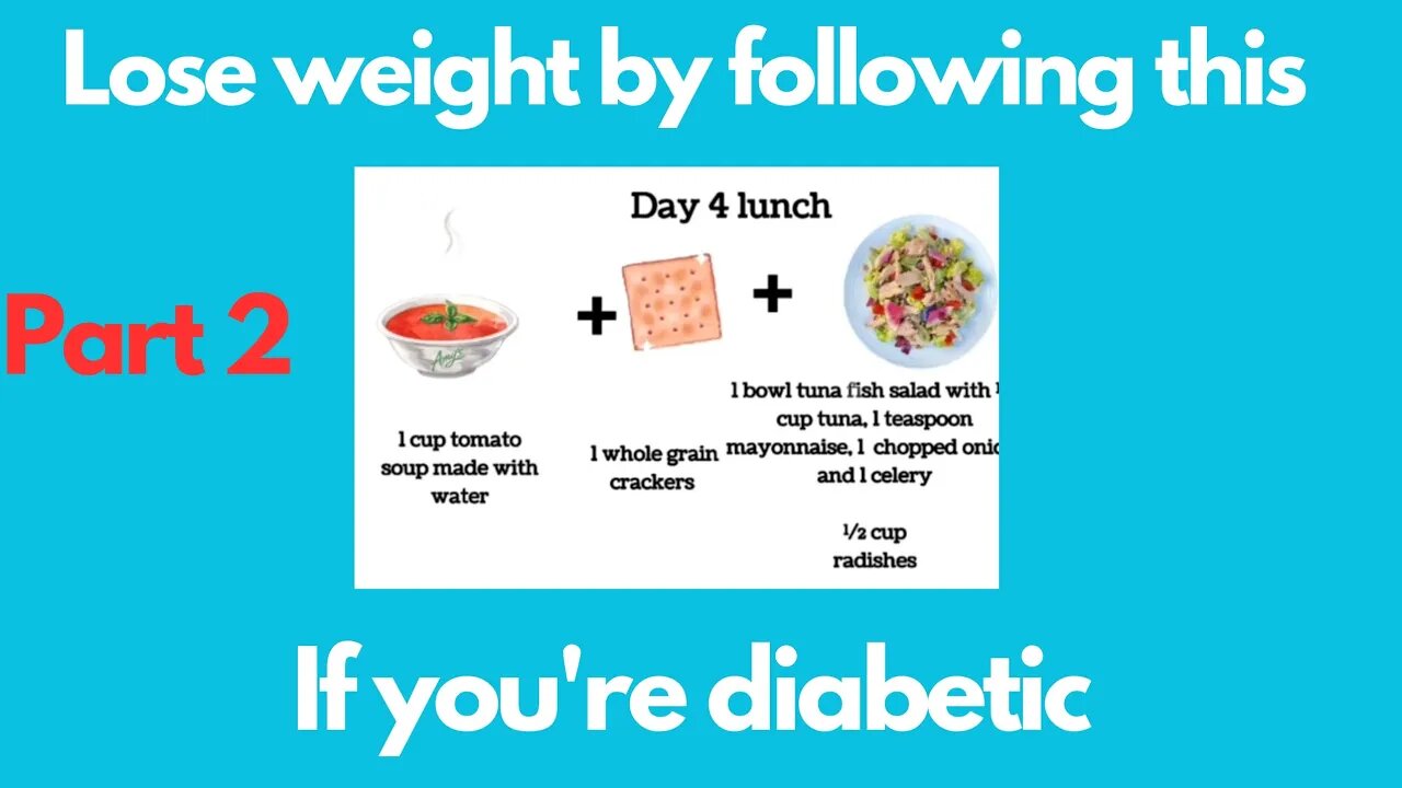 Lose weight by following this plan if you're diabetic| 7 days challenge part 2