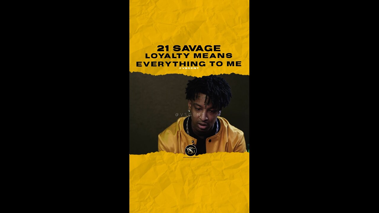 @21savage Loyalty means everything to me.