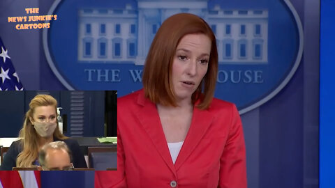 A year ago today. Psaki melts down when asked tough questions. May 7, 2021.