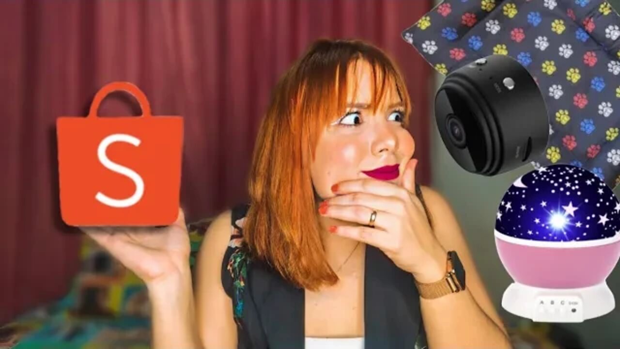 COISAS QUE COMPREI NO TÉDIO DA MADRUGADA NA SHOPEE* comprei muita coisa legal