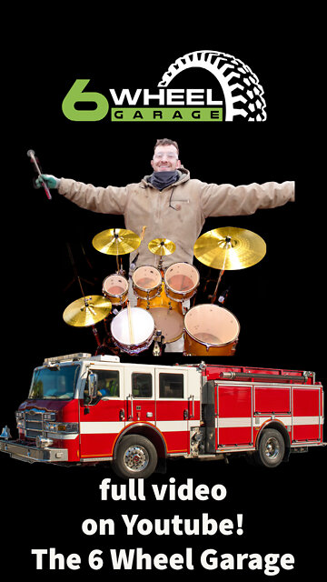 Drumming up a beat on the fire truck