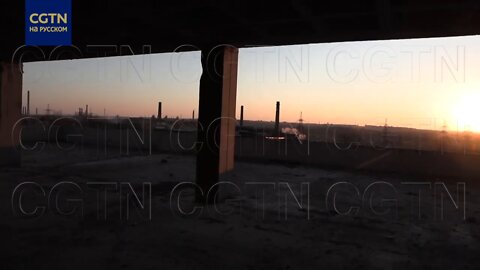 Impressive footage from a Chinese TV channel from the battlefield near Azovstal in Mariupol