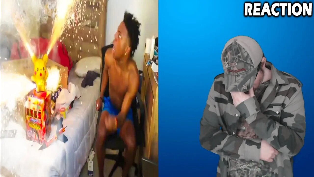 iShowSpeed Sets Off Fireworks In His Room (Gone Wrong) REACTION!!! (BBT)