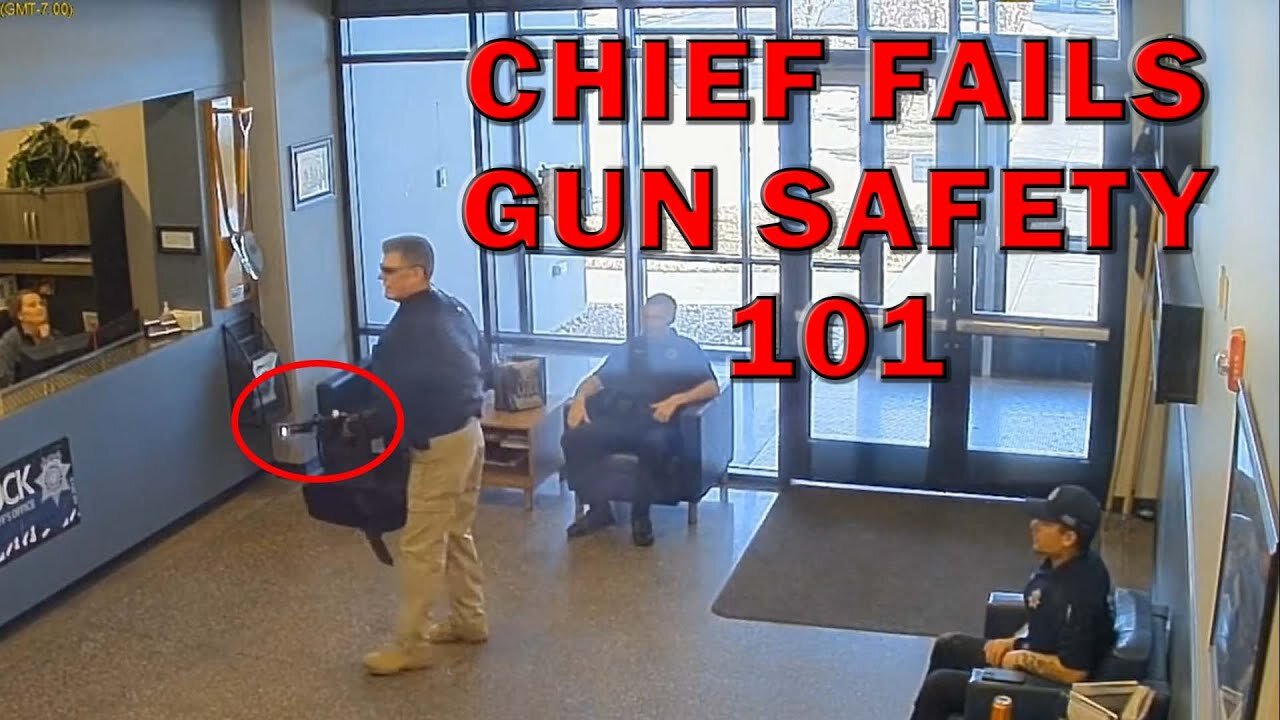 Chief Unknowingly Points Long Gun At Employees On Video! LEO Round Table S08E27