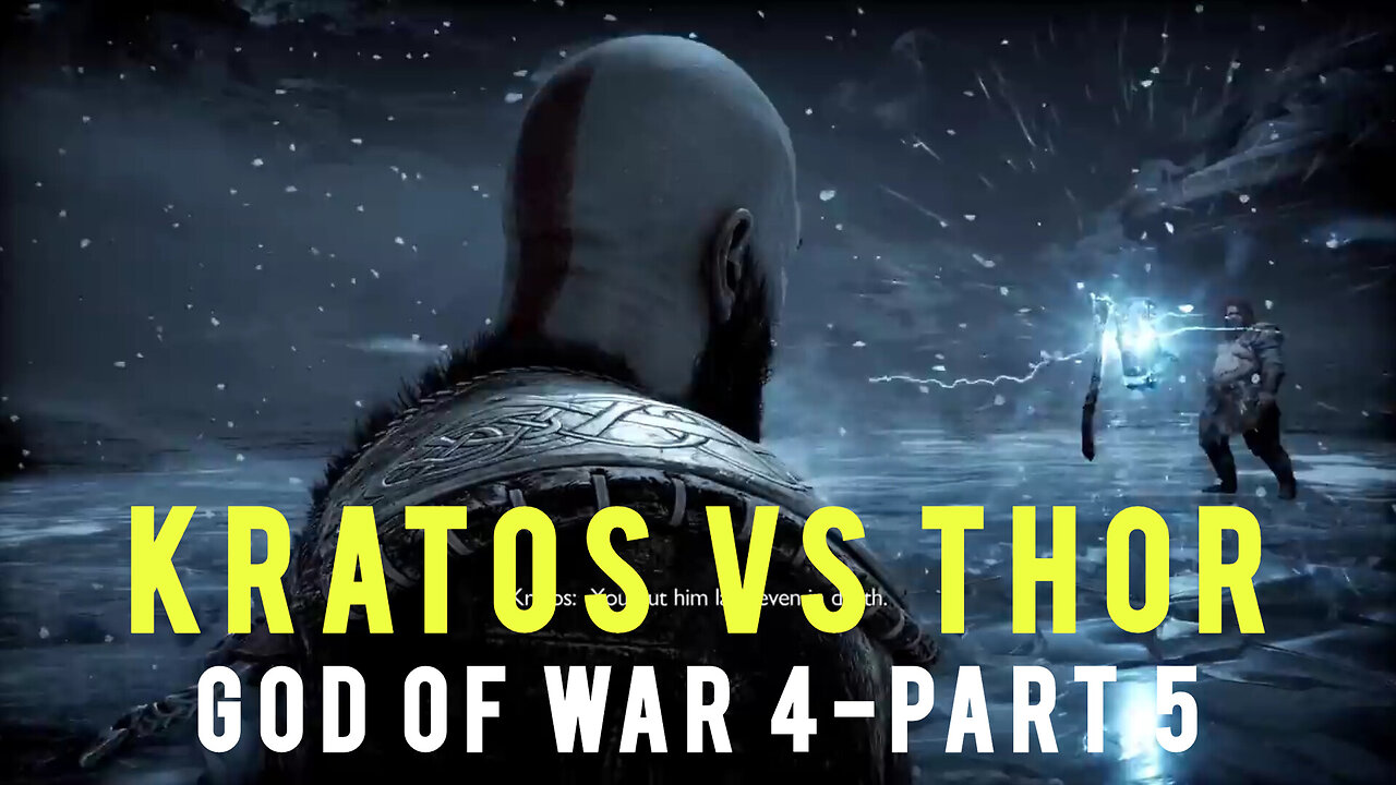 Kratos vs Thor | God of War 4-Part 5