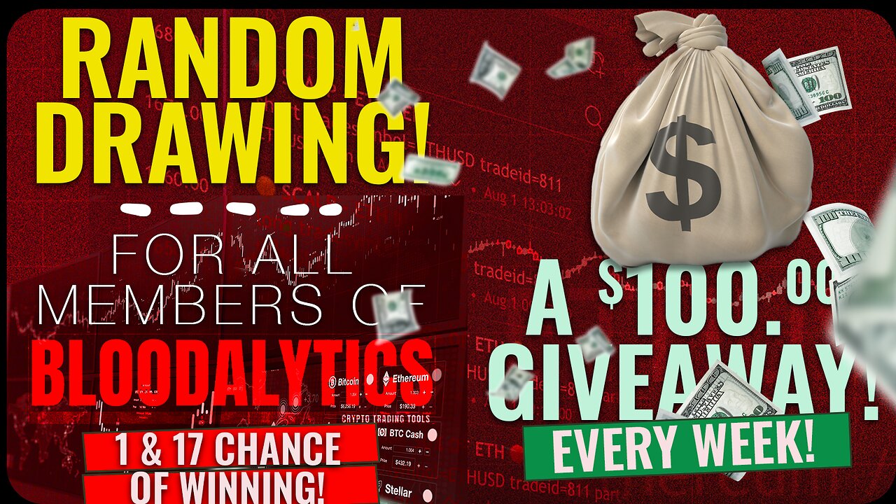 This Week's $100 Giveaway Winner Revealed! | Bloodalytics Automated Trading Bot - 30 Day Free Trial