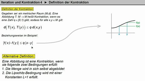 Iteration und Kontraktion 4 ►Definition der Kontraktion