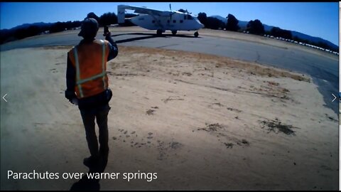 Parachutes over warner springs