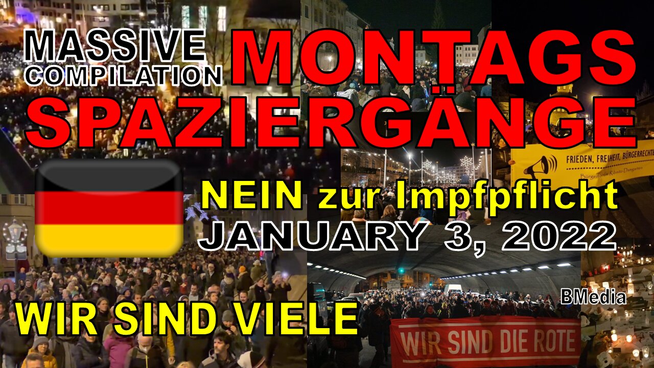 Massive Compilation Germany Spaziergänge - Wir Sind Viele! [Jan 3, 2022]