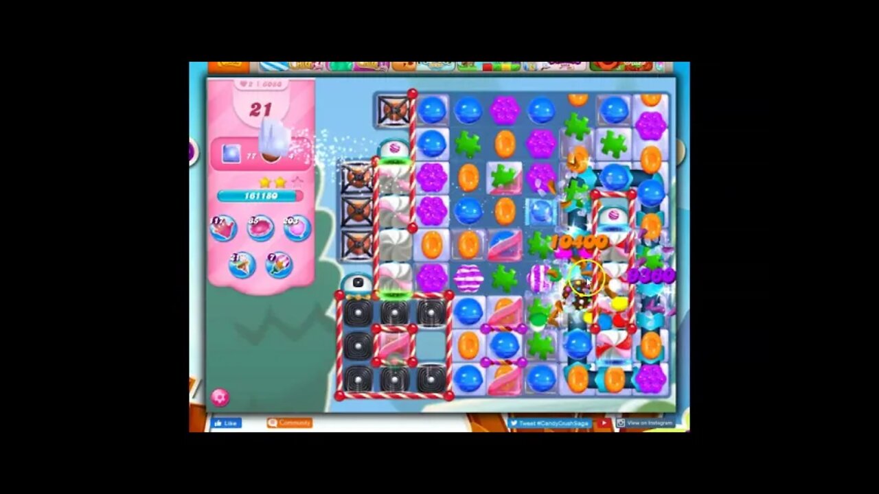Candy Crush Level 6080 Talkthrough, 25 Moves 0 Boosters