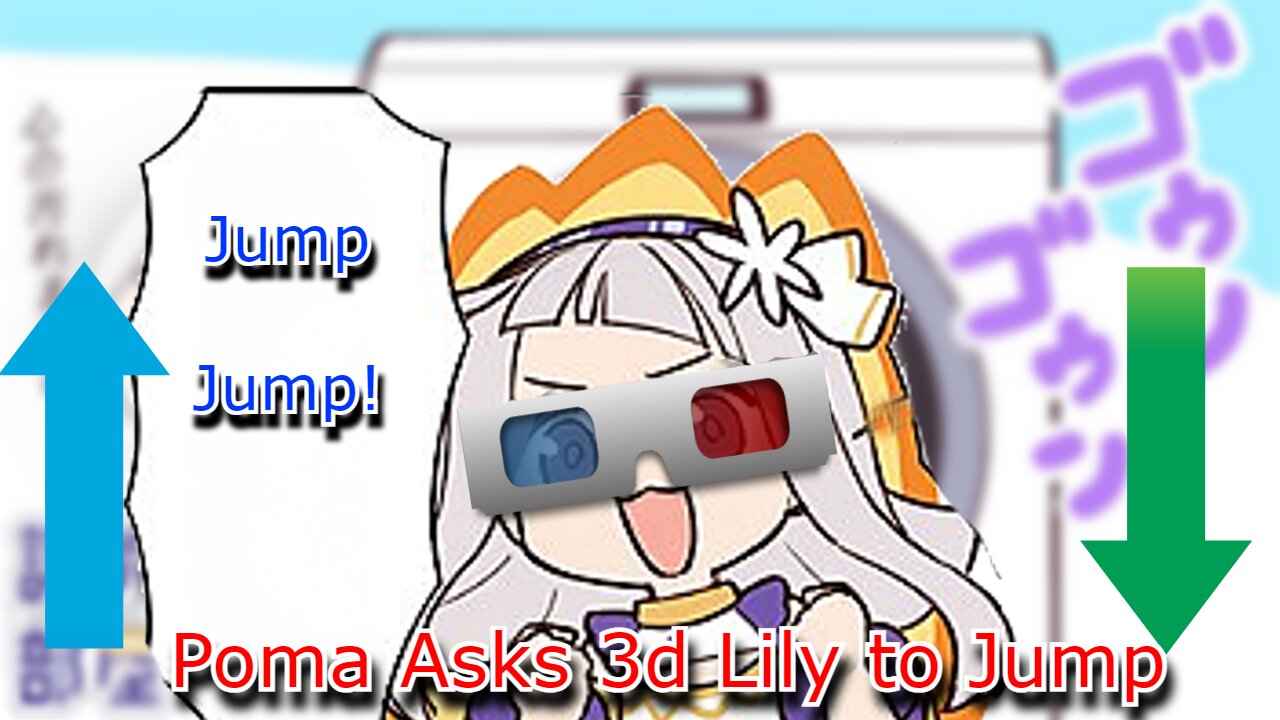 Poma asks 3d Model vtuber Shirayuri Lily to jump