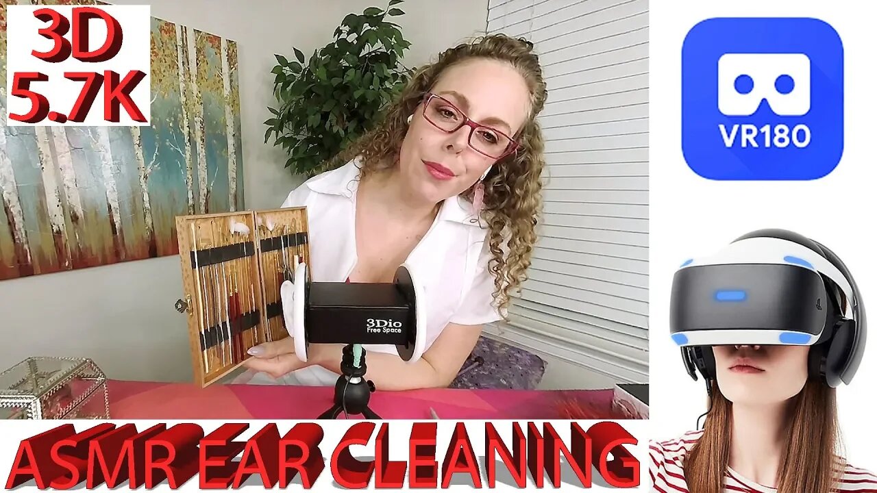 Virtual Reality ASMR Ear Cleaning | 3Dio w/ Corrina | VR180 | 3D - 5.7K