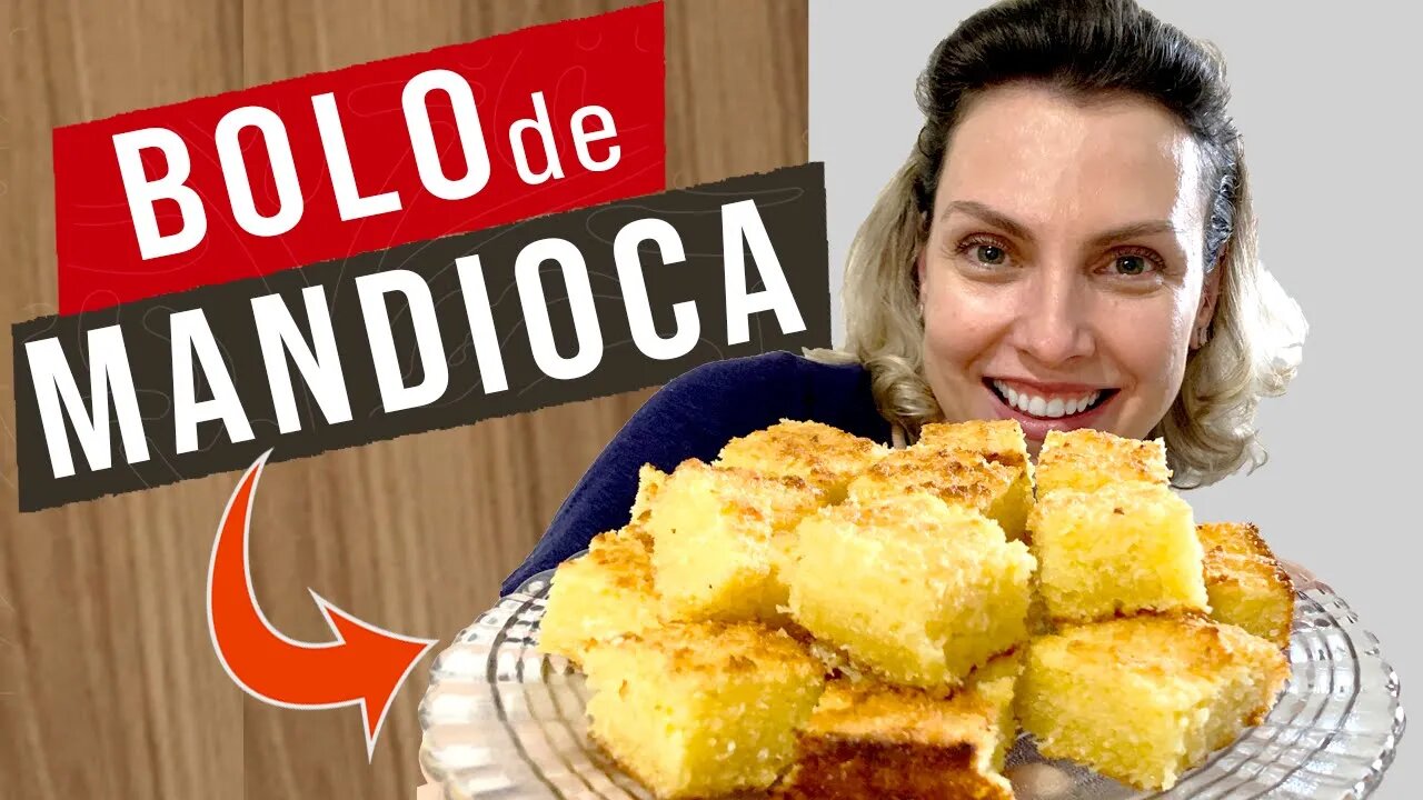 BOLO DE MANDIOCA RALADA COM COCO