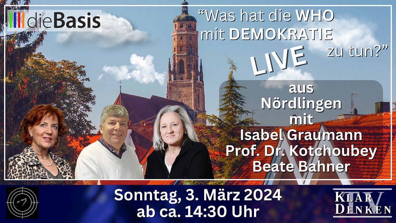 🔴💥LIVE aus Nördlingen - Was hat die WHO mit DEMOKRATIE zu tun?💥