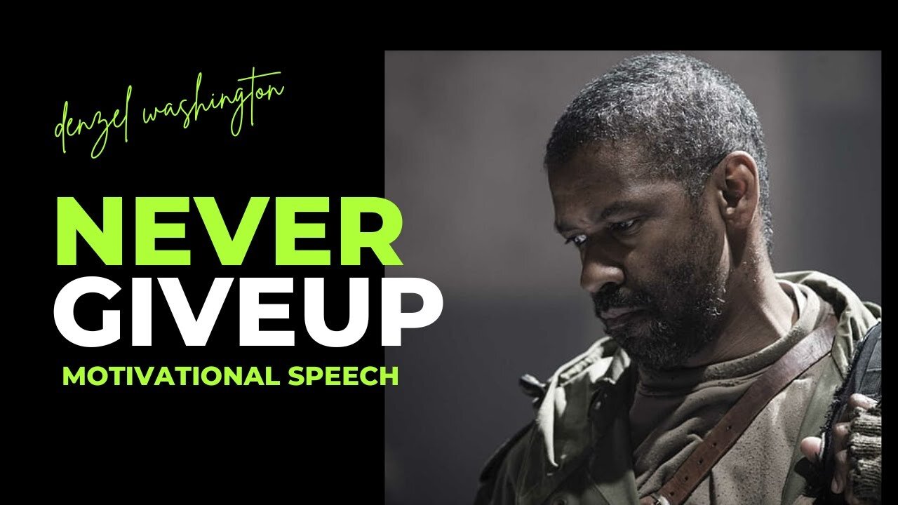 Listen To This Every Morning - Denzel Washington Motivational Speech Video