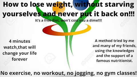 How to lose weight forever!