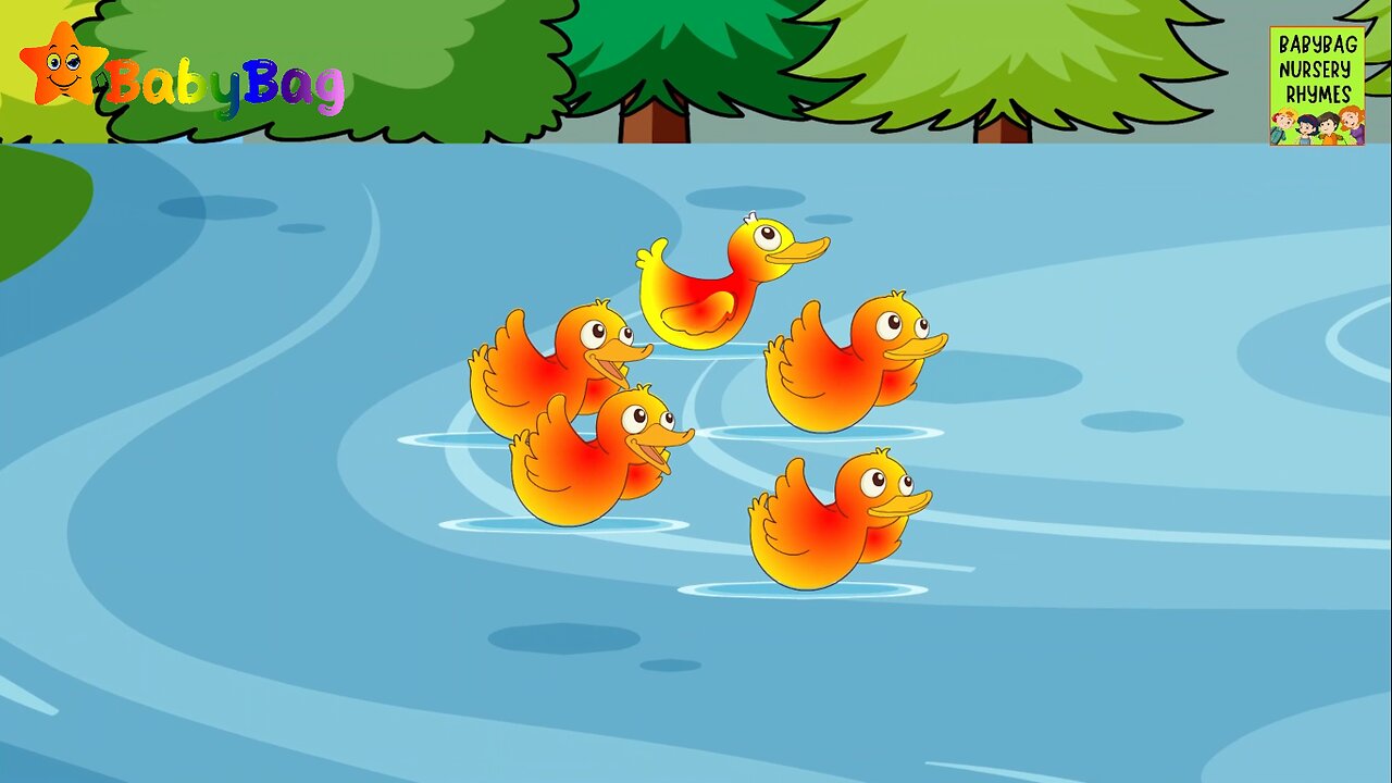 Five Little Ducks Nursery Rhymes for children | BabyBag Nursery Rhymes